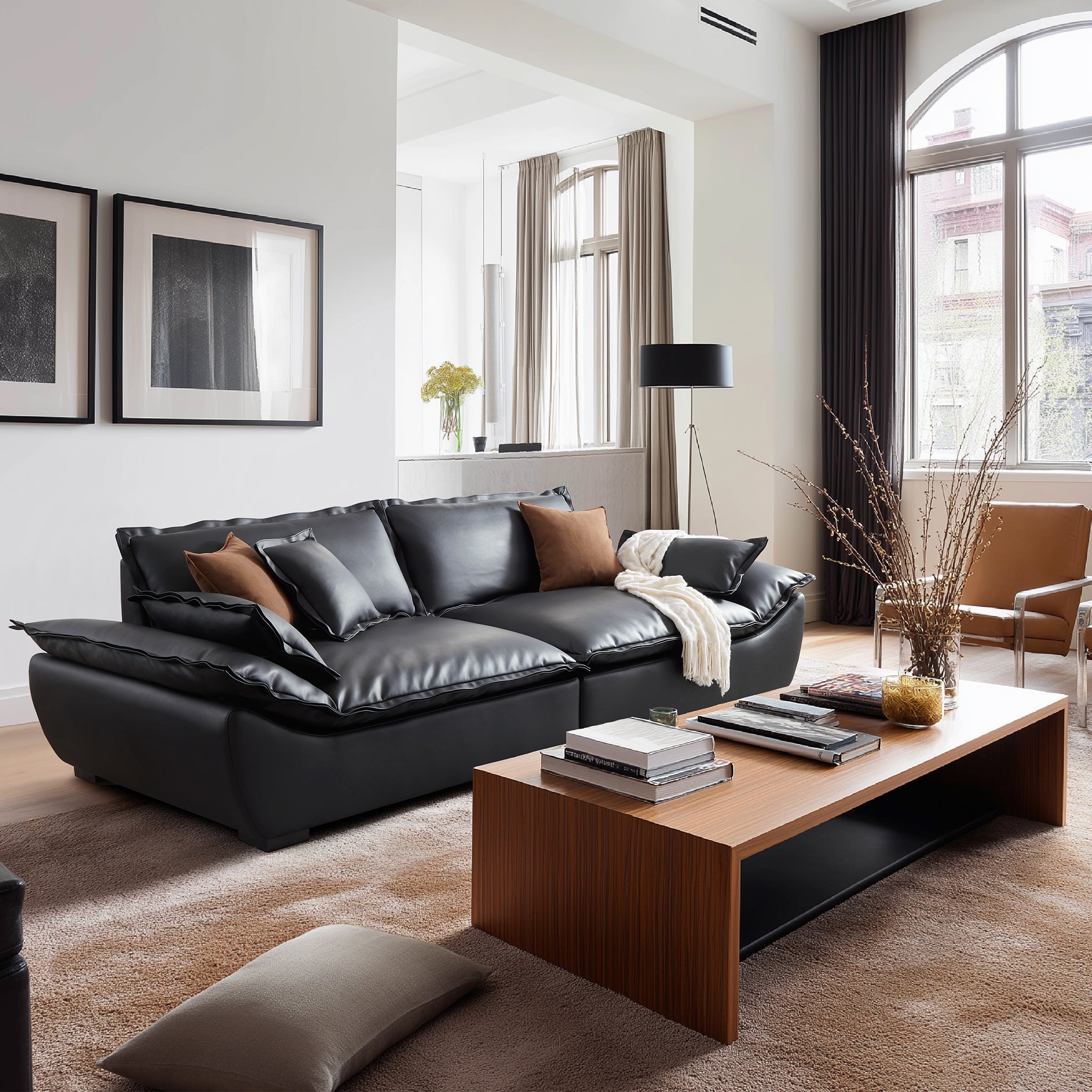 Canapé en cuir Casper Sailboat