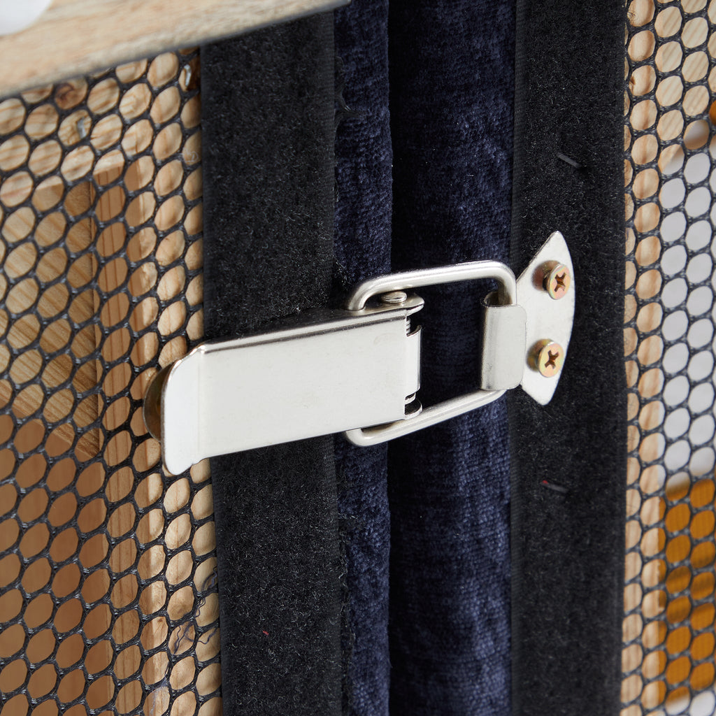 Le canapé et le pouf bleu marine Empress