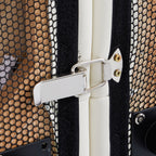 Canapé en cuir noir vanille