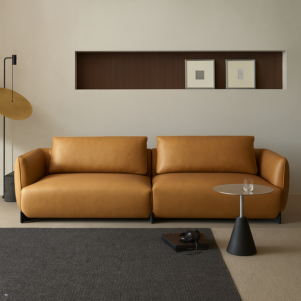 Canapé en cuir vintage Amber