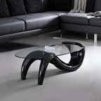 Table basse ovale élégante en forme de sirène