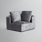 Le canapé d'angle sectionnel gris Empress