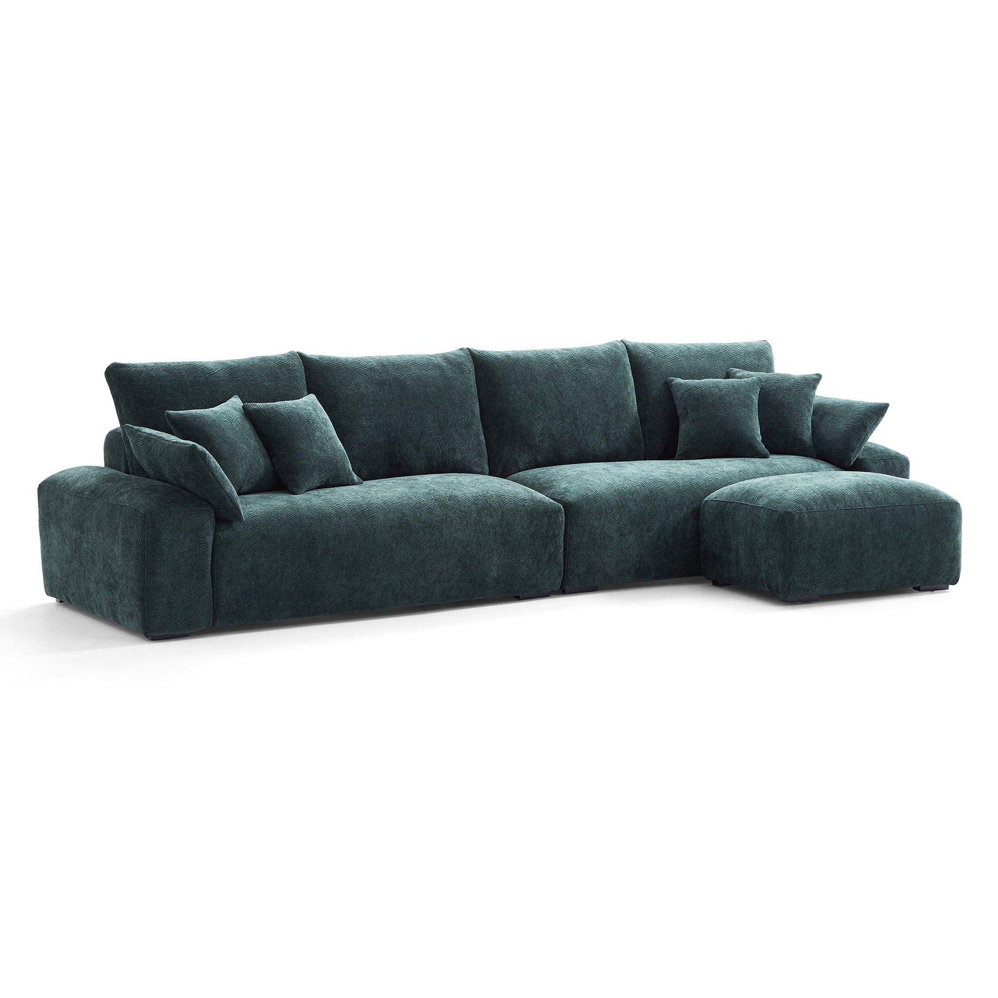 Le canapé et le pouf Empress Green