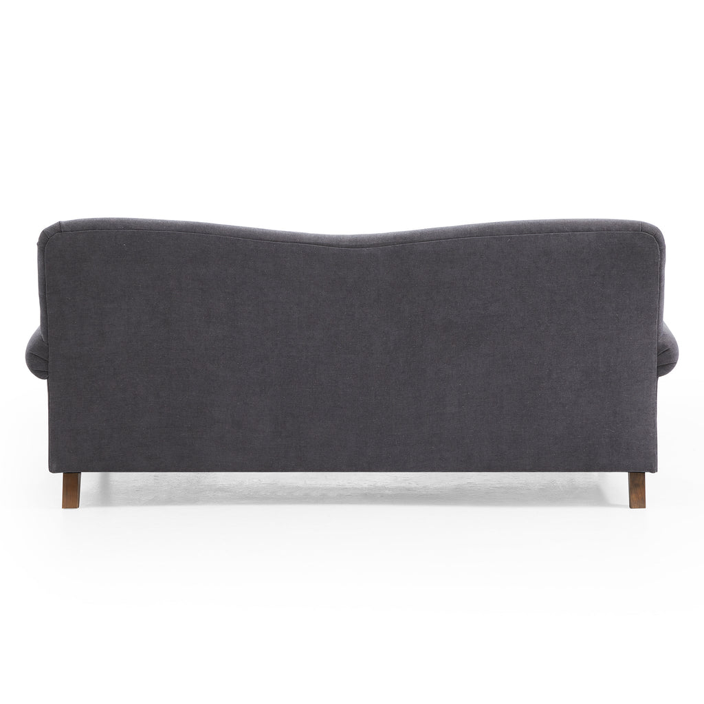 Canapé en tissu gris vintage Isabelle