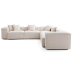 Canapé d'angle modulaire gris Freedom