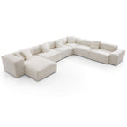 Canapé sectionnel en U beige Freedom Modular