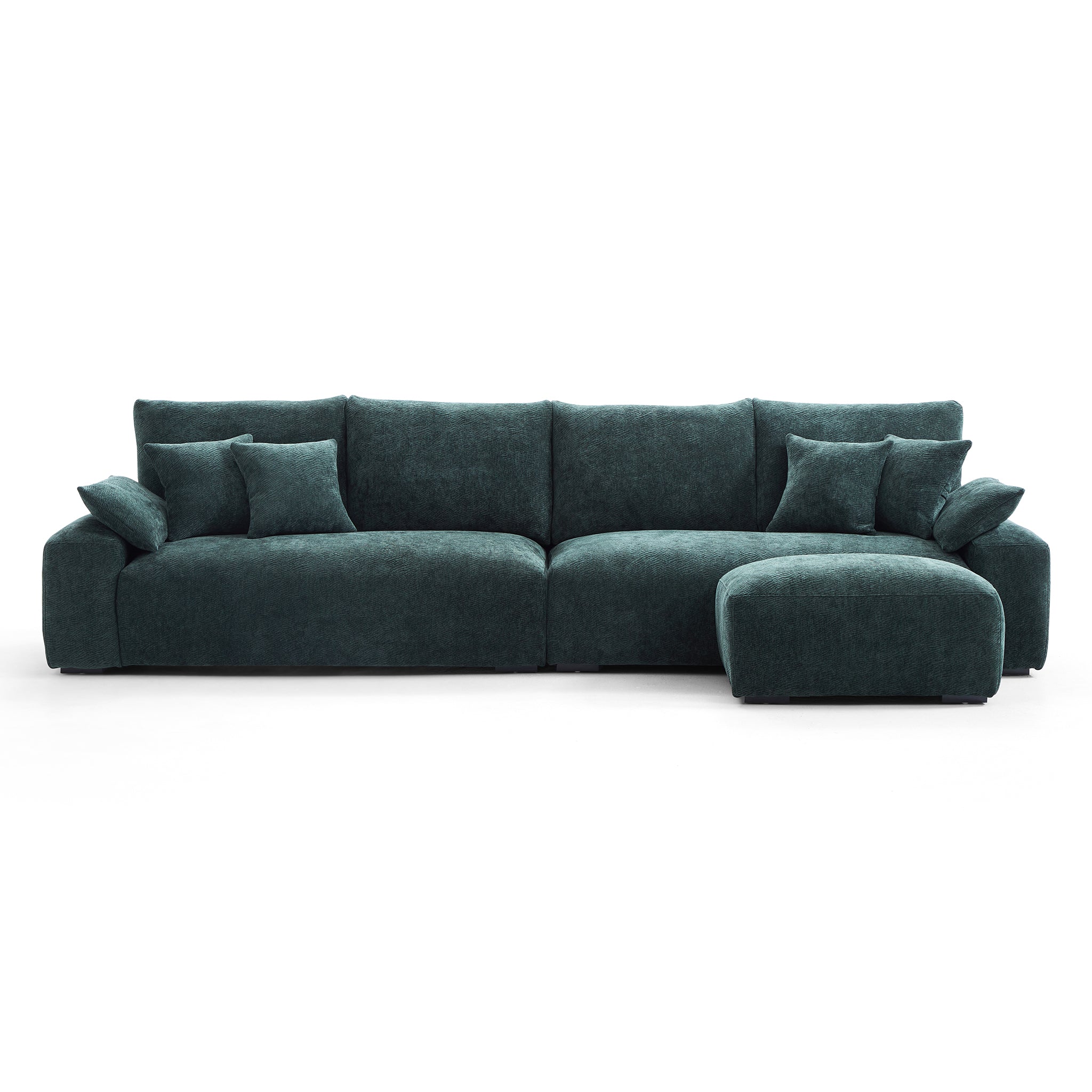 Le canapé et le pouf Empress Green