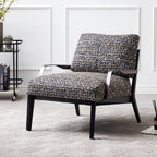 Chaise de loisirs minimaliste en lin et charbon de bois Gary Flax