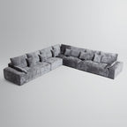 Le canapé d'angle sectionnel gris Empress