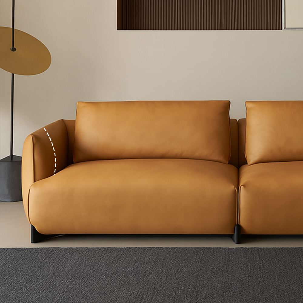 Canapé en cuir vintage Amber