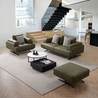 Ensemble de canapés Olivia en cuir véritable pleine fleur