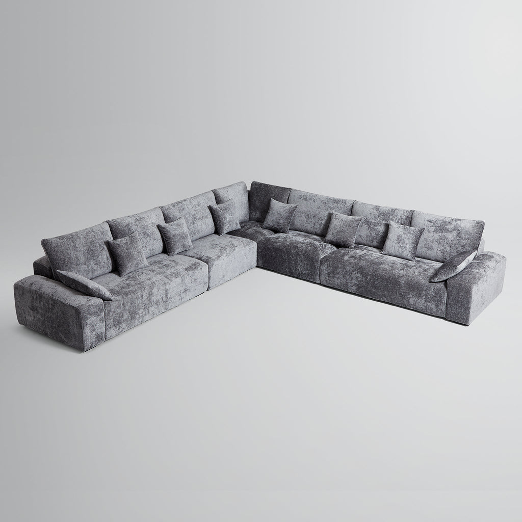 Le canapé d'angle sectionnel beige Empress