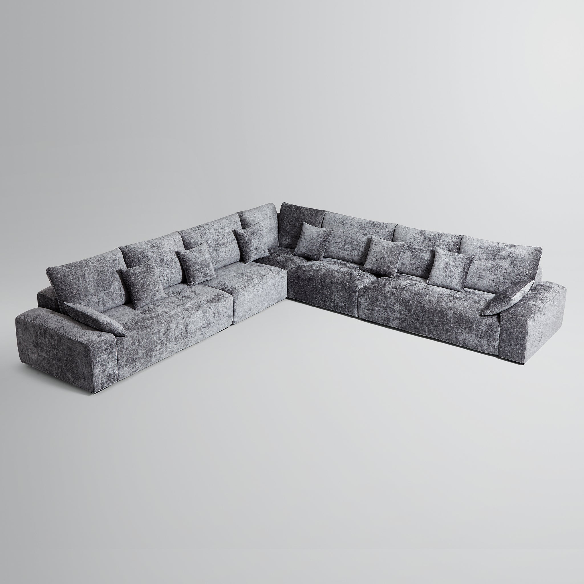 Le canapé d'angle sectionnel beige Empress