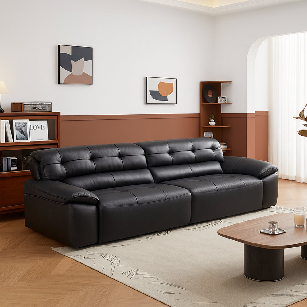 Canapé-lit en cuir Ridhay