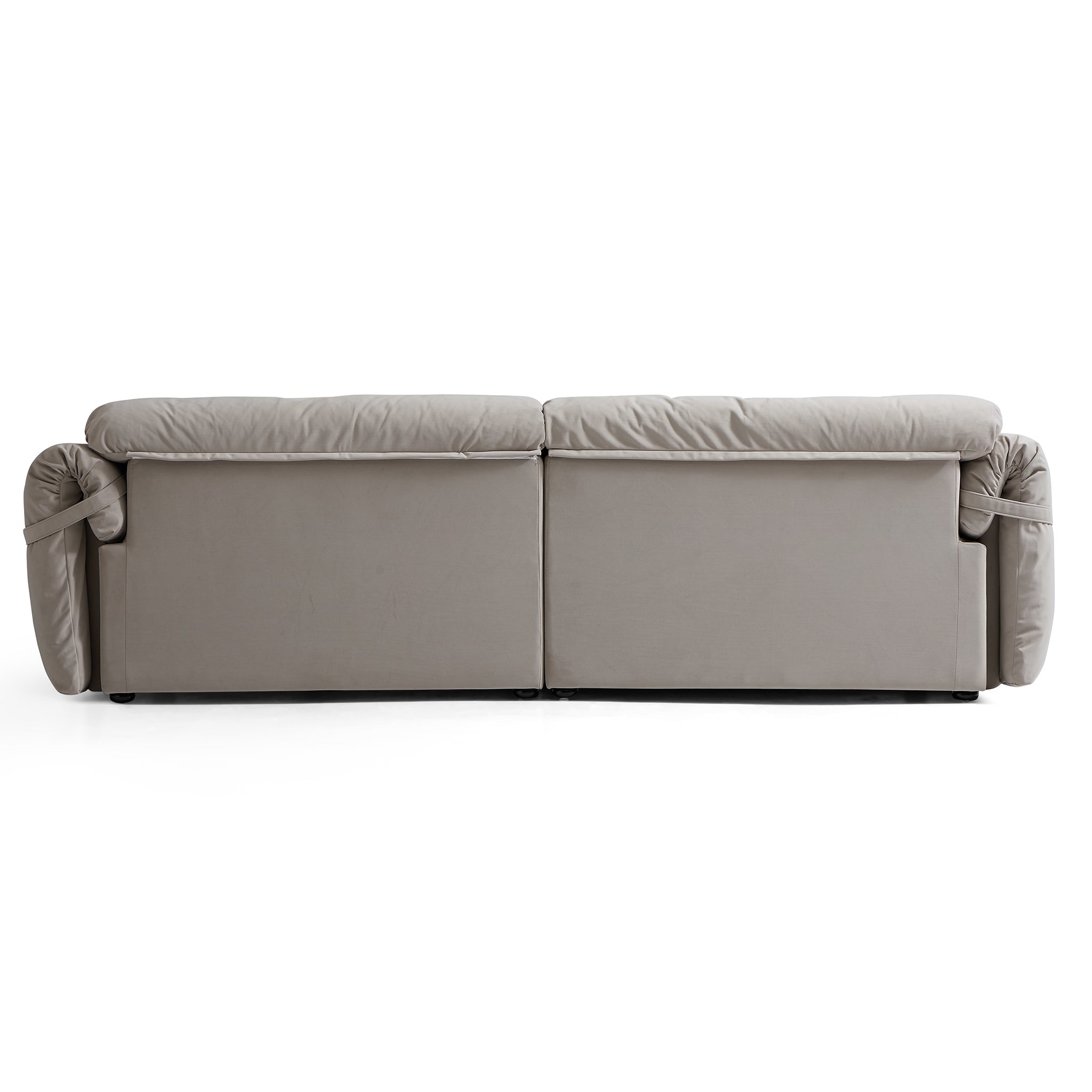 Canapé capitonné couleur beurre