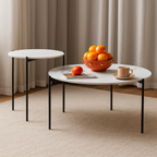 Ensemble de tables basses en pierre frittée Milan