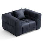 Fauteuil Boba en cuir noir