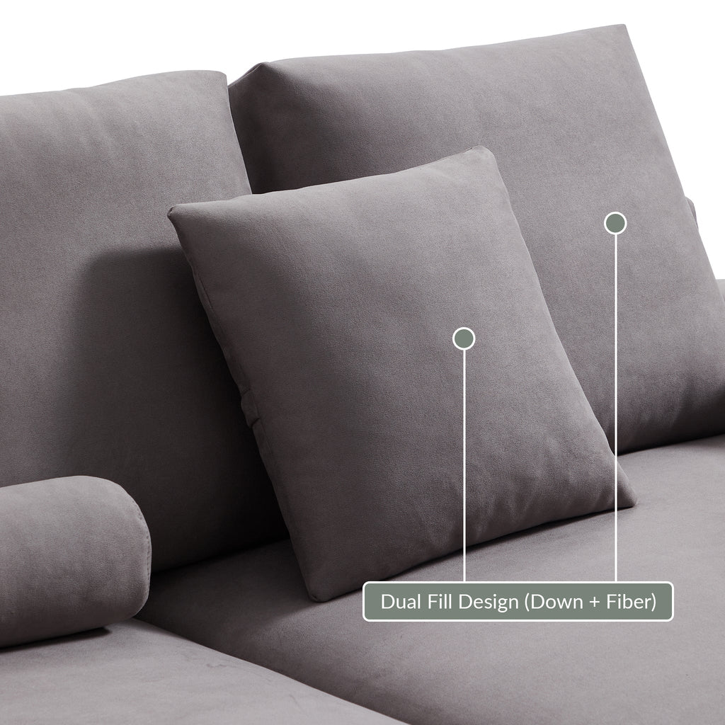 Composition Canapé Wabi-Sabi Gris