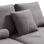 Composition Canapé Wabi-Sabi Gris