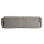 Canapé capitonné jaune beurre