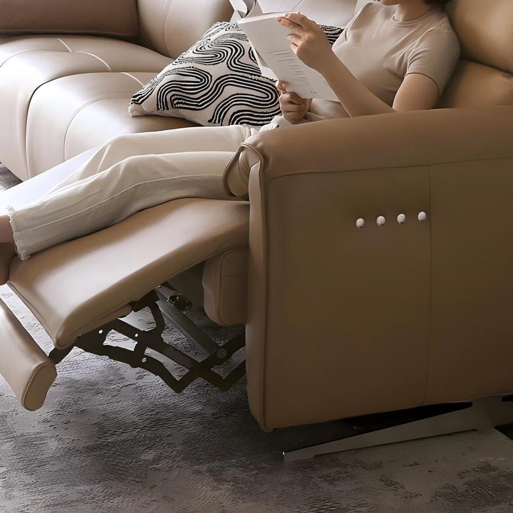 Canapé inclinable en cuir Armonia
