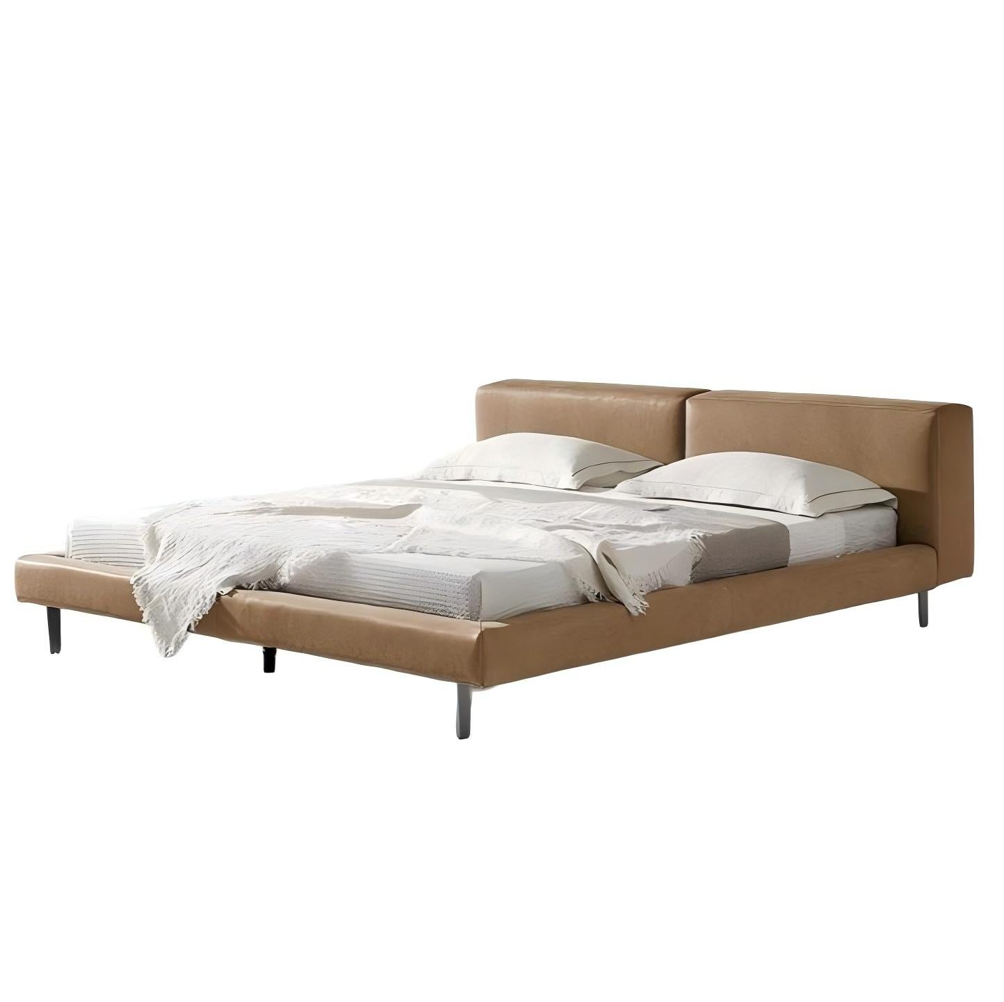 Lit en cuir Charcoal Toast