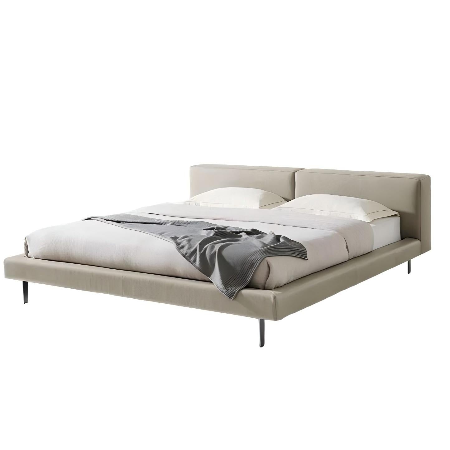 Lit en cuir Charcoal Toast