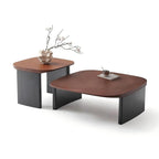 Table basse gigogne aux courbes douces