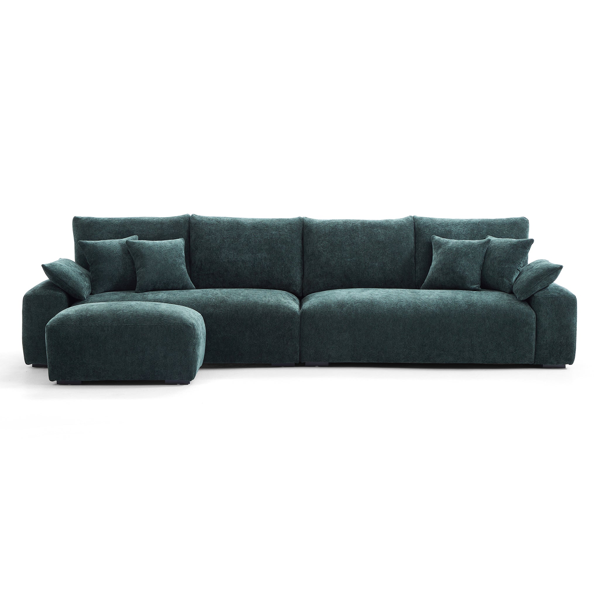 Le canapé et le pouf Empress Green