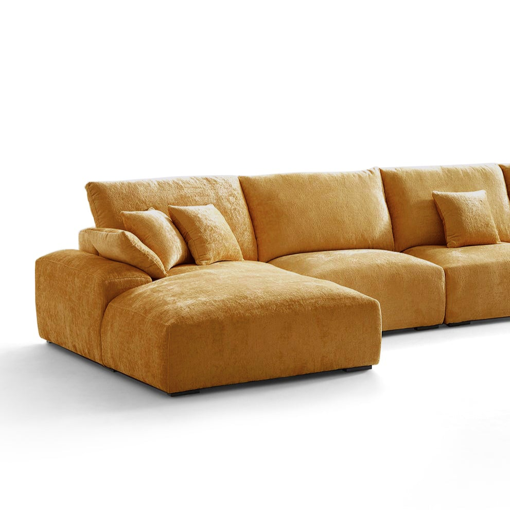 Le canapé sectionnel en U beige Empress