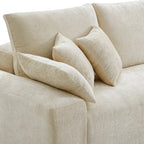 L'ensemble de canapés beiges Empress