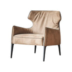 Fauteuil d'appoint Hippo Camel en daim