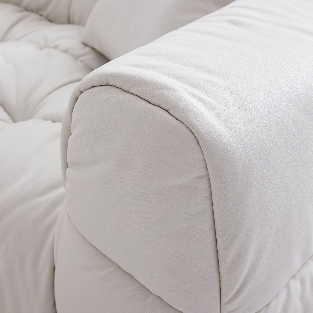 Ensemble sectionnel Boba Cream Leathaire