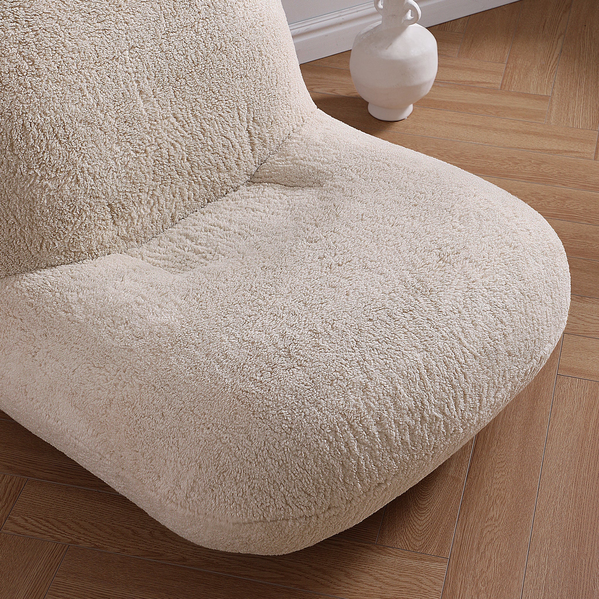 Fauteuil d'appoint gris Puff