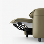 Canapé inclinable électrique Elara en cuir pleine fleur