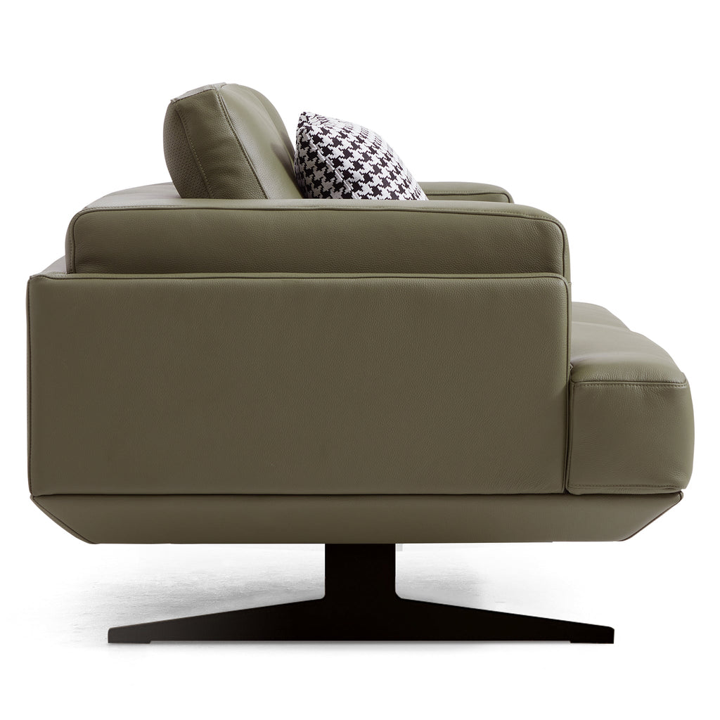 Canapé Olivia en cuir véritable pleine fleur