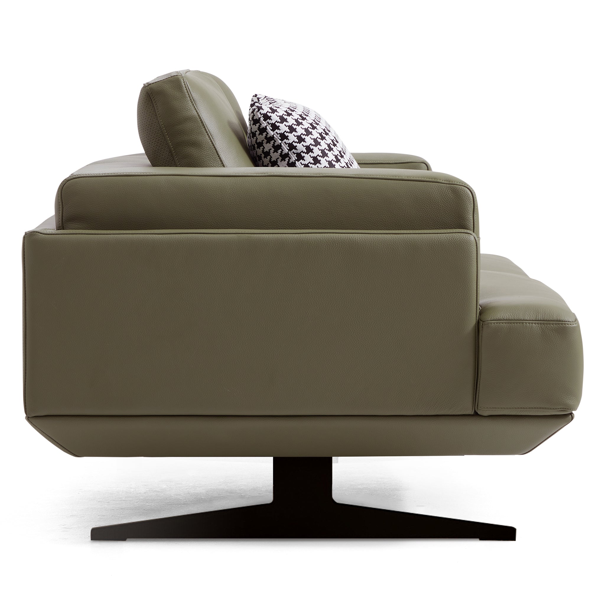 Canapé Olivia en cuir véritable pleine fleur