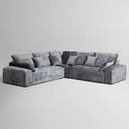 Le canapé d'angle sectionnel gris Empress