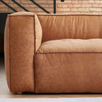 Canapé smoking Brancaster en cuir véritable noir