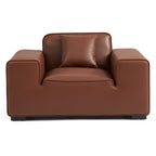 Ensemble de canapés modulaires en cuir noir Domus