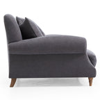 Canapé en tissu gris vintage Isabelle