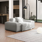 Fauteuil d'appoint modulaire gris Freedom