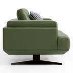 Canapé Olivia en cuir véritable pleine fleur