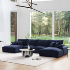 Le canapé d'angle en U bleu marine Empress