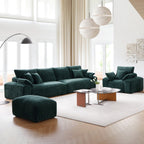 L'ensemble de canapés verts Empress