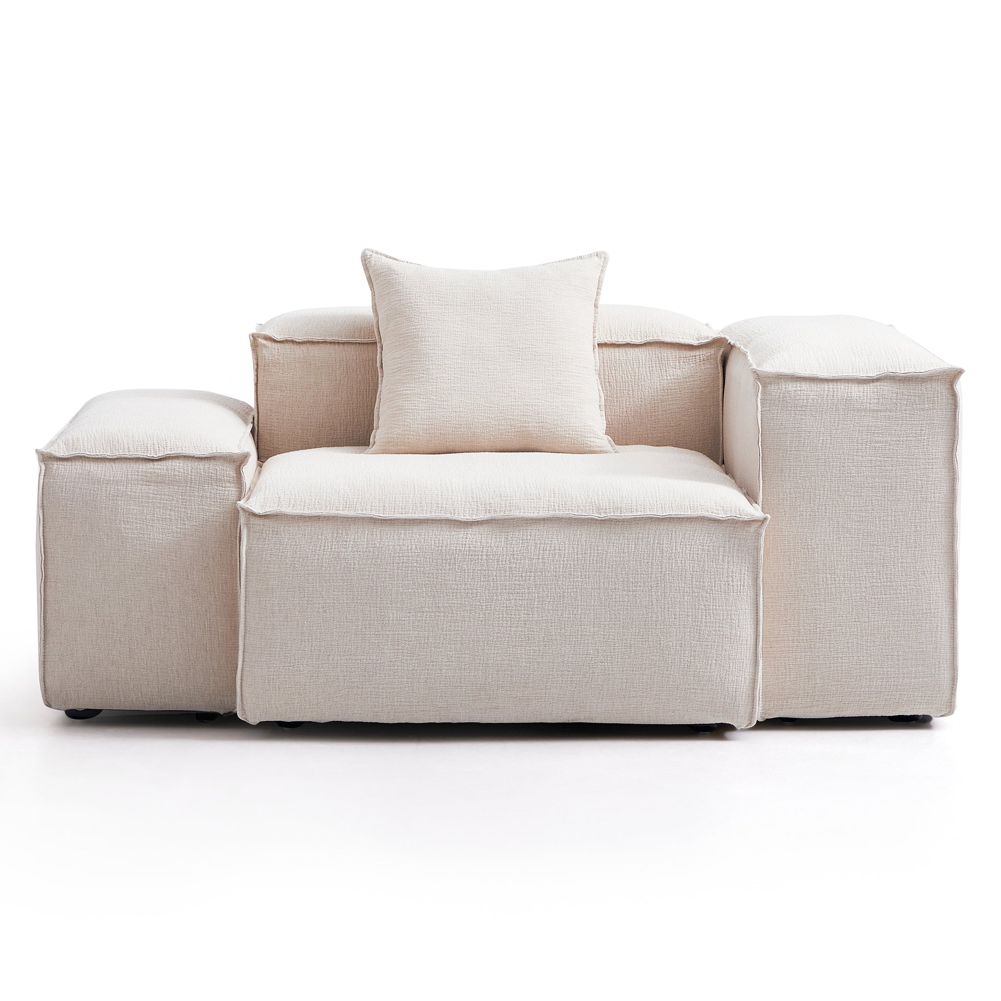 Fauteuil d'appoint modulaire blanc Freedom