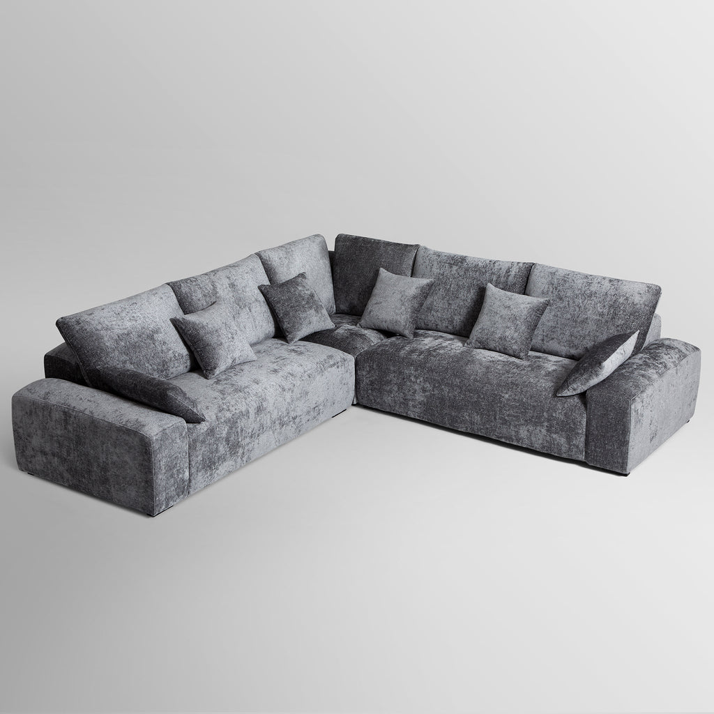 Le canapé d'angle sectionnel beige Empress