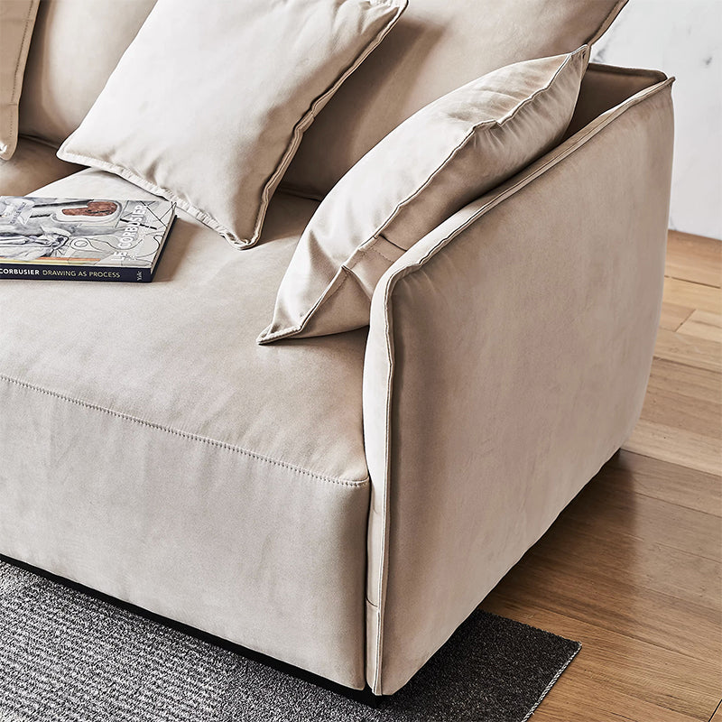 Canapé 3 places en velours kaki Filippo