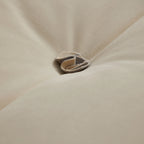 Canapé capitonné jaune beurre