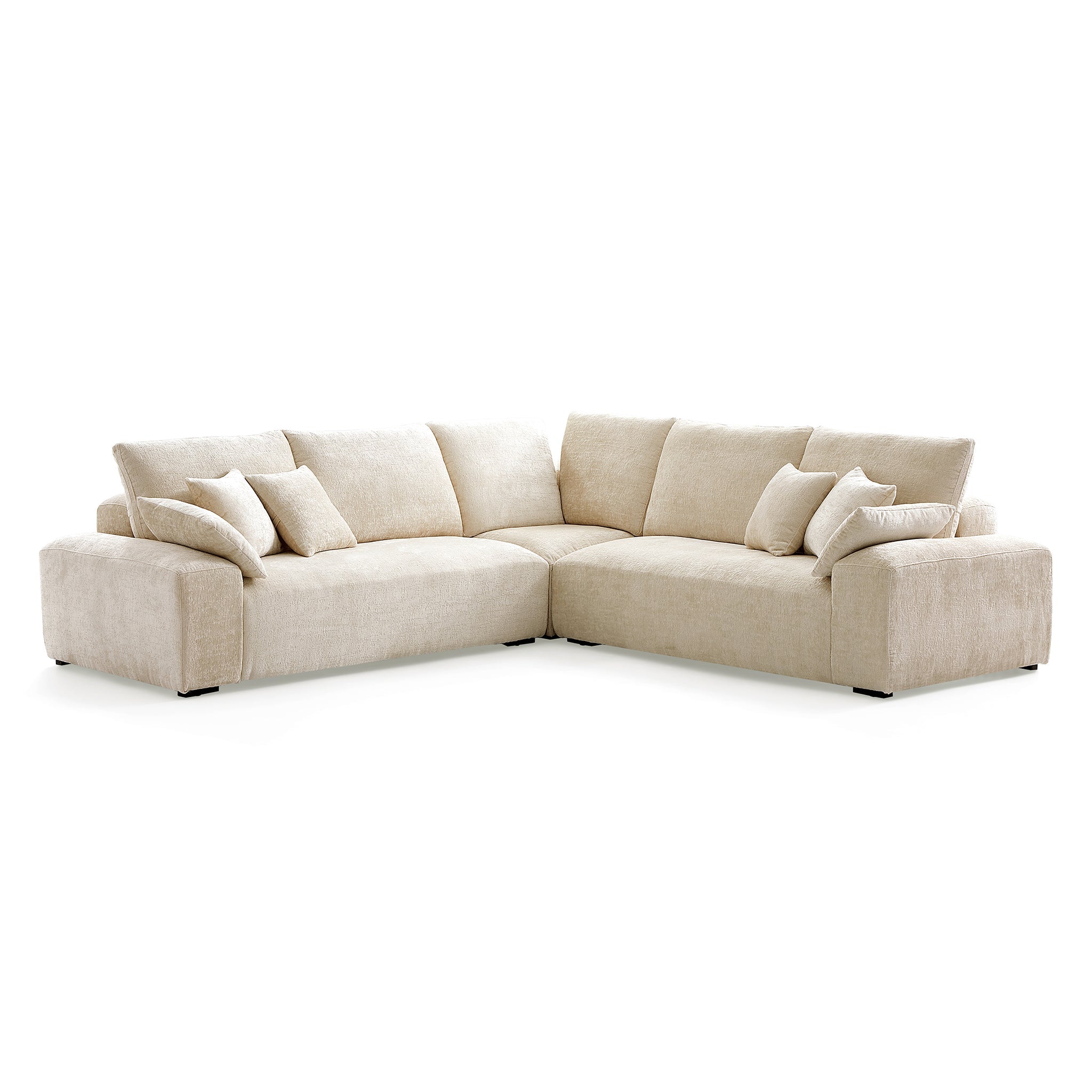 Le canapé d'angle sectionnel gris Empress